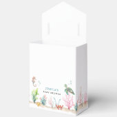 Waterverf onder het Zee Ocean Animals Baby shower Bedankdoosjes (Open)