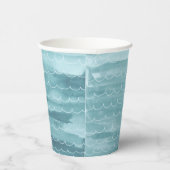 Waterverf Onder het Zee Paper Cups Papieren Bekers (Rechts)