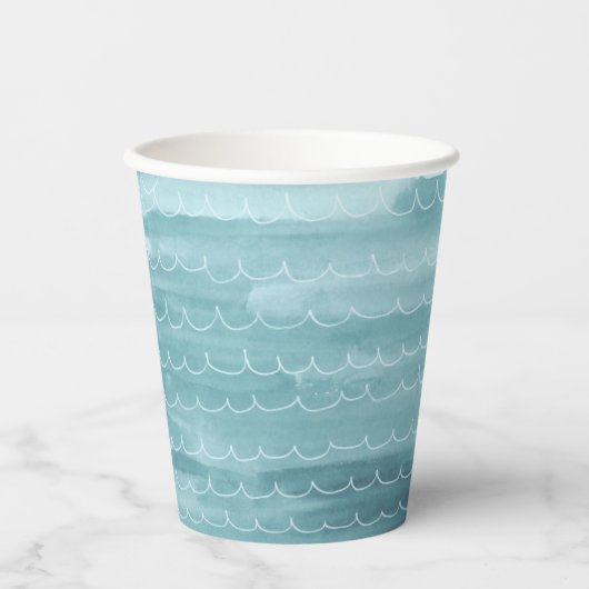 Waterverf Onder het Zee Paper Cups Papieren Bekers (Voorkant)