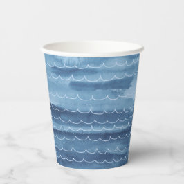 Waterverf Onder het Zee Paper Cups Papieren Bekers