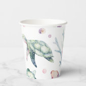 Waterverf Onder het Zee Paper Cups Papieren Bekers (Achterkant)