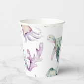 Waterverf Onder het Zee Paper Cups Papieren Bekers (Links)