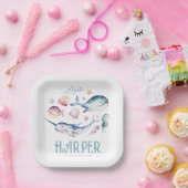 Waterverf Onder het Zee Papieren Borden Papieren Bordje (Feest)
