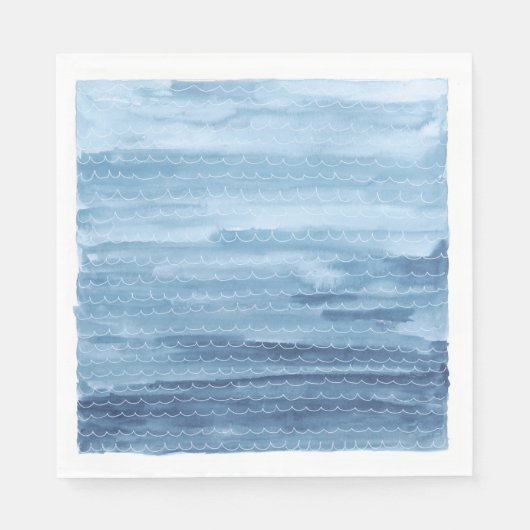 Waterverf Onder het Zee Papieren servetten (Voorkant)