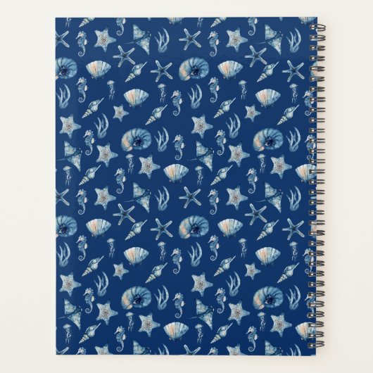 Waterverf onder het Zee Planner (Achterkant)