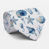 Waterverf onder het Zee Stropdas (Opgerold)