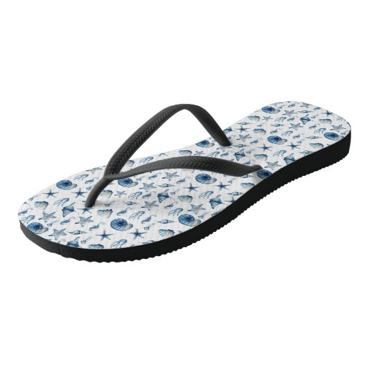 Waterverf onder het Zee Teenslippers (Schuin)