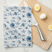 Waterverf onder het Zee Theedoek (Quarter Fold)