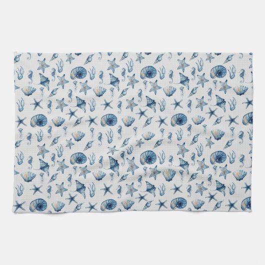 Waterverf onder het Zee Theedoek (Horizontaal)