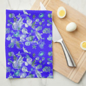 Waterverf onder het Zee Theedoek (Quarter Fold)