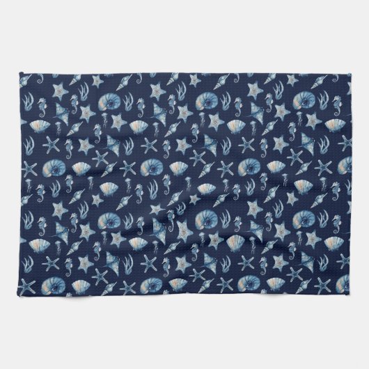 Waterverf onder het Zee Theedoek (Horizontaal)