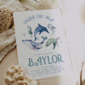 Waterverf Onder het Zee Uitnodiging