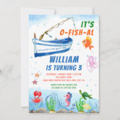 Waterverf onder het Zee Vat Gevist Kaart (Voorkant)