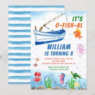 Waterverf onder het Zee Vat Gevist Kaart