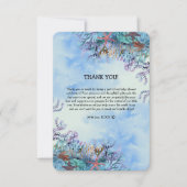 Waterverf onder het Zee Wonder Baby shower Bedankkaart (Voorkant)