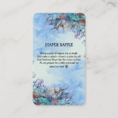 Waterverf onder het Zee Wonder Baby shower Informatiekaartje (Voorkant)