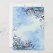 Waterverf onder het Zee Wonder Baby shower Kaart (Achterkant)