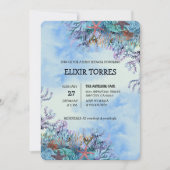 Waterverf onder het Zee Wonder Baby shower Kaart (Voorkant)