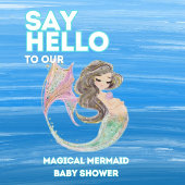 Waterverf Onder het Zee Zeemeermin Dank U Bedankkaart