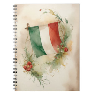  Waterverf onder Italiaanse vlag Notitieboek