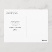 Waterverf onder thema Zee Birthday Dank u wel Briefkaart (Achterkant)