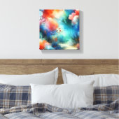 waterverf onder water canvas afdruk (Insitu (Slaapkamer))