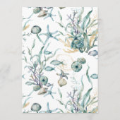 Waterverf Onder Zee Kwal Koraalrif Menu (Achterkant)