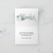 Waterverf Onder Zee Kwallen Bedankkaartjes Bedankkaart (Binnen)