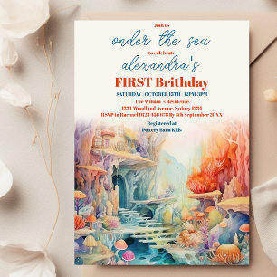 Waterverf onder Zee Vrienden kinderen van zaterdag Kaart