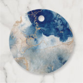 Waterverf Onderaan het Zee Baby shower Dank u wel Bedankjes Labels (Achterkant)