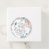 Waterverf Onderaan het Zee Baby shower Dank u wel Bedankjes Labels (In situ)