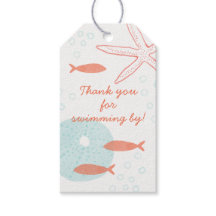 Waterverf Onderwater Gift Label