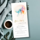 Waterverf onderwater kwal Vrijgezellenfeest Kaart