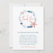 Waterverf Onderwater Zeesterren & Koraalrif Bedankkaart (Voorkant)