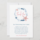 Waterverf Onderwater Zeesterren & Koraalrif Bedankkaart