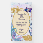 Waterverf Onderzeese Jubileum kruising Spandoek (Verticaal)