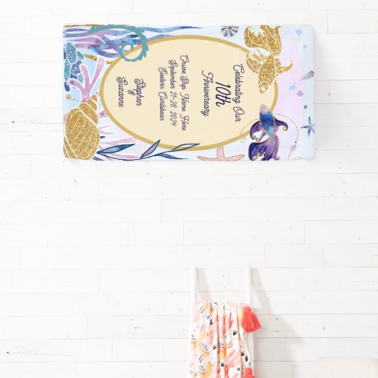 Waterverf Onderzeese Jubileum kruising Spandoek (Insitu)