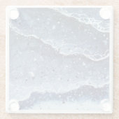 Waterverf Onderzetter Waves (Achterkant)