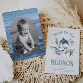 Waterverf One-der the Zee Uitnodiging