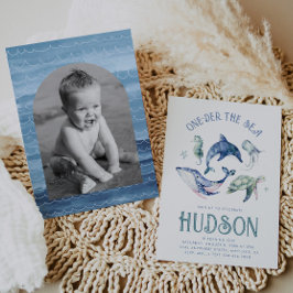 Waterverf One-der the Zee Uitnodiging