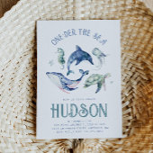 Waterverf One-der the Zee Uitnodiging