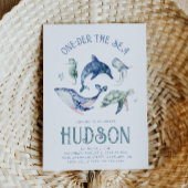 Waterverf One-der the Zee Uitnodiging