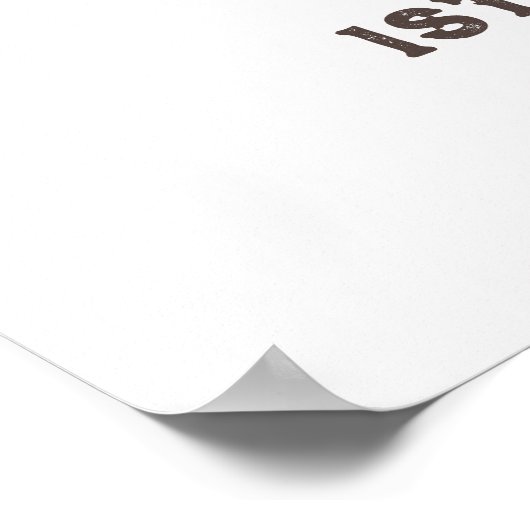 Waterverf One Happy Camper 1e verjaardagsfeestje Poster (Hoek)