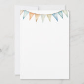 Waterverf Onederful Teddy Bear Meisje 1e Verjaarda Kaart (Achterkant)