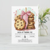 Waterverf Online Whimsical Cookies Verjaardag Kaart (Staand voorkant)