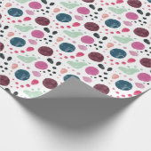 Waterverf onregelmatige poka Dots Pattern Wrapping Cadeaupapier (Hoek)