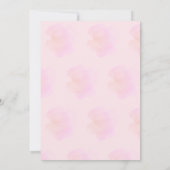 Waterverf ons kleine parelmeisje Baby shower Kaart (Achterkant)