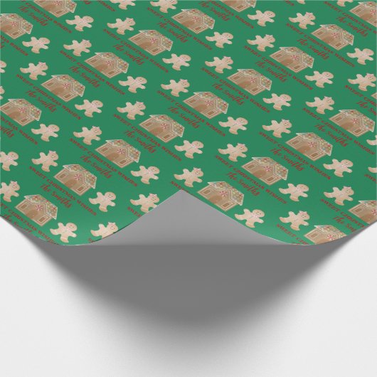 Waterverf ontbijtkoek cadeaupapier (Hoek)