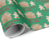 Waterverf ontbijtkoek cadeaupapier (Rol Hoek)