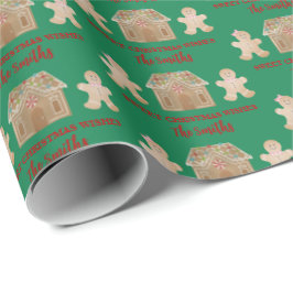 Waterverf ontbijtkoek cadeaupapier